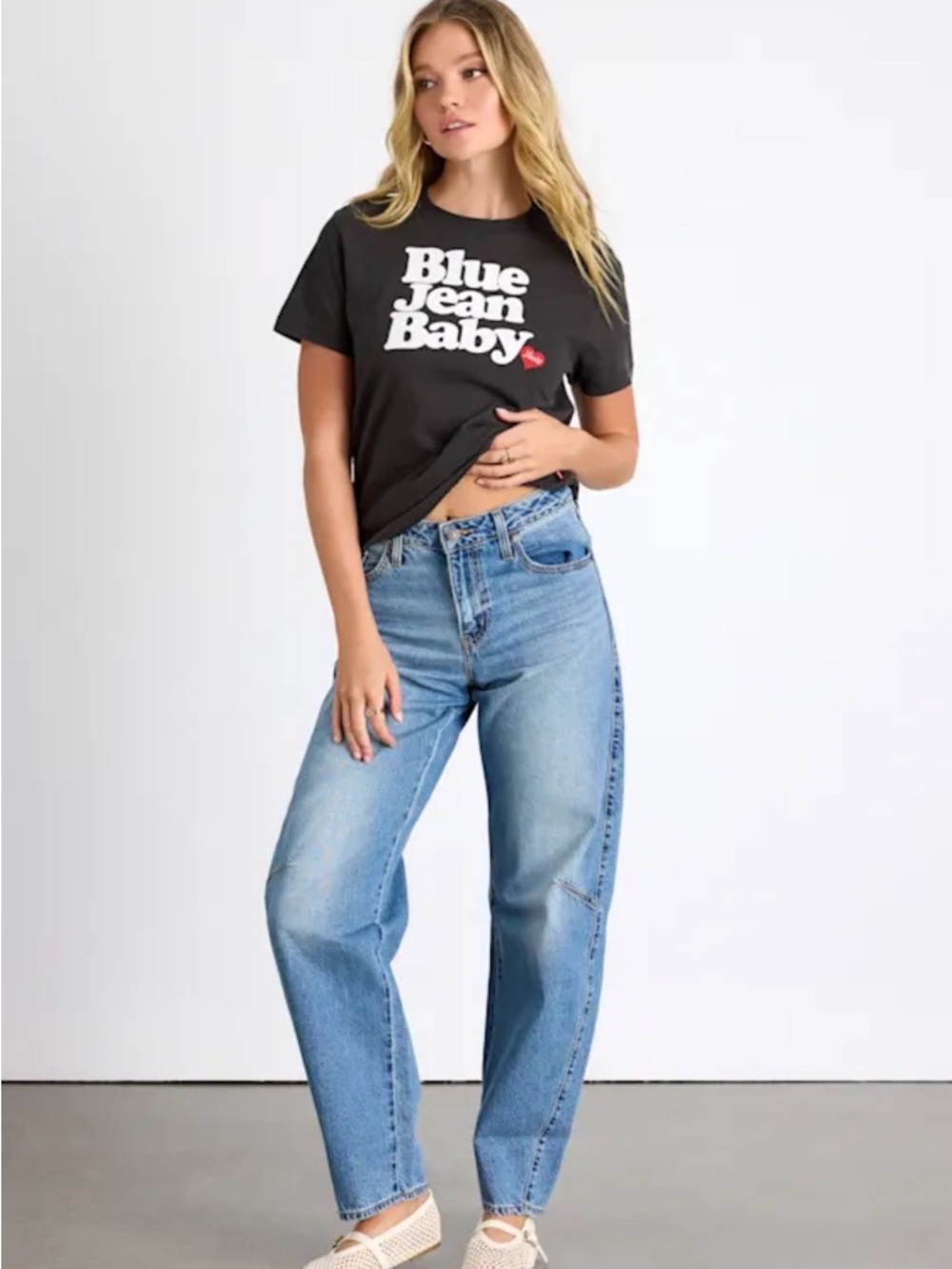 NWT Lulus Baggy Dad Barrel Jeans